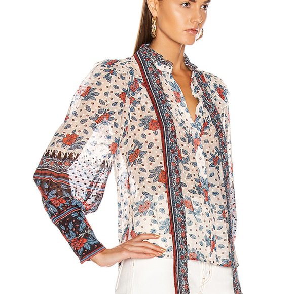 NWT Ulla Johnson Antoine Blouse in Pristine - Picture 2 of 11